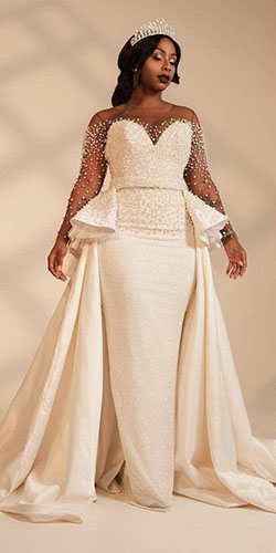 Wedding gowns 2019 south africa: Wedding dress,  Boat neck,  Bridesmaid dress,  African Wedding Dress  