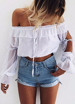 Ropa tumblr escotada: Casual Summer Outfit  