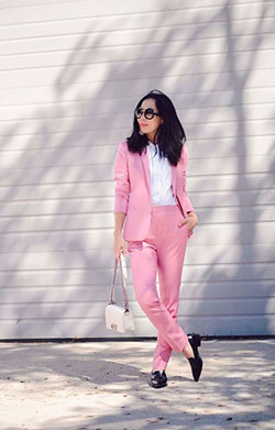 How To Style Pink Pants: shirts,  Slip-On Shoe,  Pink Pant  