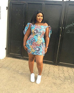 African casual dresses: party outfits,  Plus Size Ankara  