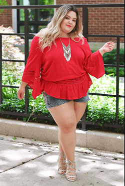 Plus size fashion off the shoulder top: Plus size outfit,  Petite size,  Plus-Size Model,  Fashion Nova,  Hot Thick Girls,  Chubby Girl attire  