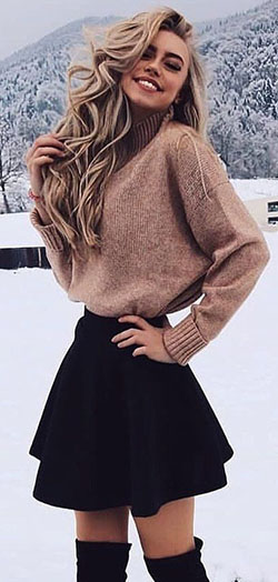 Cute Skirt Outfits Winter: Skirt Outfits  