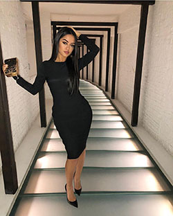 Little black dress: Bodycon dress,  Bandage dress,  Wedding dress,  party outfits,  Negz Negar,  black dress  