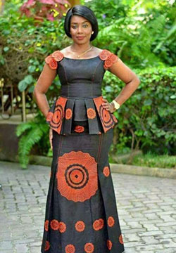 Skirt and blouse styles 2019: Ankara Long Gown  