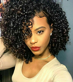 Afro curly hair: Lace wig,  Afro-Textured Hair,  Bob cut,  Jheri Curl,  African hairstyles,  Afro Wig  