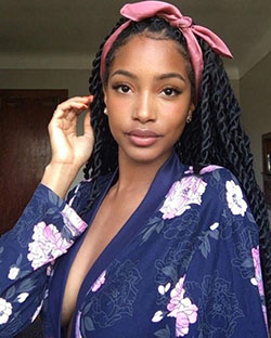 Beauty Makeup,  head hair: Afro-Textured Hair,  Hairstyle Ideas,  Box braids,  African hairstyles,  Beautiful Girls  
