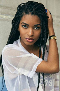 Hair styles for black women: Lace wig,  Afro-Textured Hair,  Box braids,  Short hair,  Braided Hairstyles  