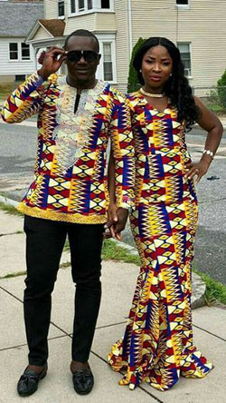 African Couple Wear Collection: Kente cloth,  Matching African Outfits  