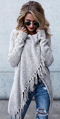 Moda outono inverno 2019: Casual Winter Outfit,  Sleeveless shirt  