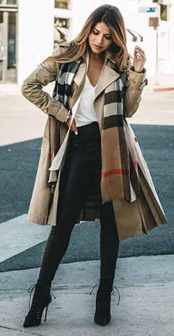 Winter outfits women: Casual Winter Outfit,  winter outfits,  Trench coat,  Polo coat  