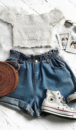 Cute outfits, Casual wear, Crop top: Crop top,  Dress code,  Tumblr Outfits  