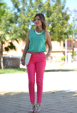 What To Wear With Pink Pant: Pink Pant  