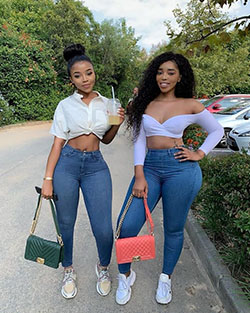 Faith nketsi and kim kholiwe: Jeans Outfit  