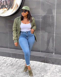 Best Everyday Casual Outfit Ideas For Curvy Black Girls.: Jeans Outfit  