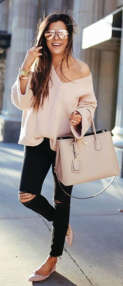 Street style spring outfits: Black Jeans Outfit,  Clothing Accessories,  winter outfits  