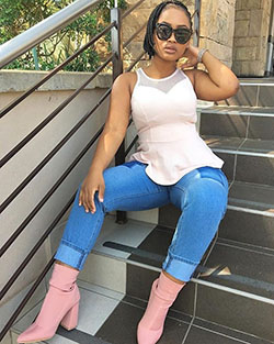 Black Girl Human leg,  Photo shoot: Jeans Outfit,  Hot Girls  