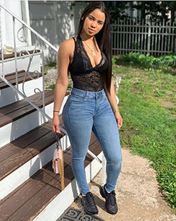 Black Girl Fashion Nova: Jeans Outfit,  Fashion Nova  