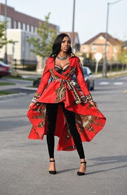 African print dress with coat: Maxi dress,  Kente cloth,  Ankara Dresses  