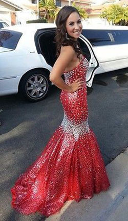 Mermaid dress prom hair: Ball gown,  Best Prom Outfits  