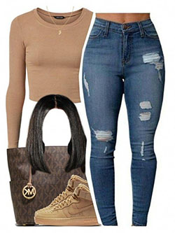 Awesomely Cute Back To School Outfits For High School: Air Jordan,  Michael Kors,  High School Outfits  