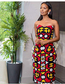 African wax prints Off The Shoulder Outfit: Cocktail Dresses,  Evening gown,  African Dresses,  Pencil skirt,  Aso ebi,  Kente cloth,  Ankara Dresses  
