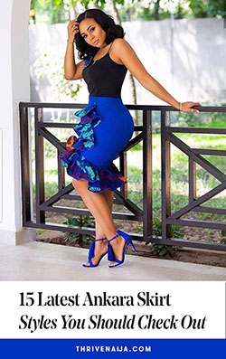 High waist african skirt styles: Pencil skirt,  Ankara Dresses  