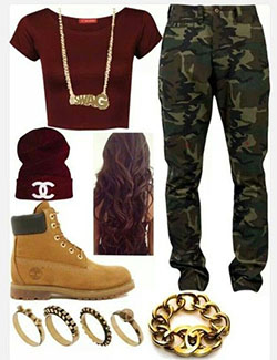 Swag camo outfit: Crop top,  Air Jordan,  High School Outfits  