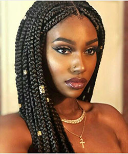 Egyptian black women: Lace wig,  Black people,  Dark skin,  Box braids,  African hairstyles,  Hair Care,  Synthetic dreads  