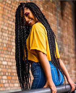 Black Braided Hairstyles To Try In 2019: Fashion photography,  Braided Hairstyles  