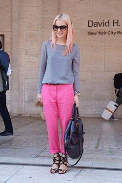 Outfit with pink pants: Pink Pant  
