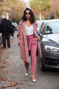Pink Pant Outfit Ideas Images: Pink Pant,  pink blazer  