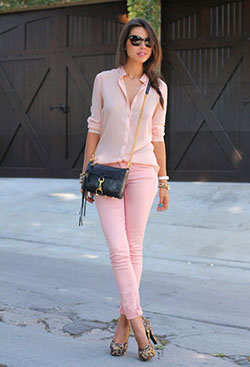 What To Wear With Pink Jeans: Pink Jeans,  Pink Trousers  
