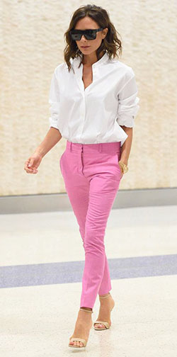Victoria beckham pink trousers: Victoria Beckham,  New York,  Pink Pant,  Pink Trousers  