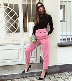 Pink Pant Outfit For Girls: Pink Pant  