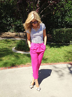 Pink Pant Outfit Tumblr: Slim-Fit Pants,  Capri pants,  Pink Pant  