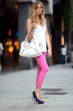 Pink Skinny Jeans Outfit: 