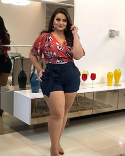 Plus Size Fashion For Summer: Hot Girls,  Hot Thick Girls,  Chubby Girl attire  