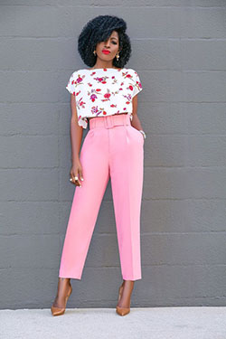 How To Wear Pink Pant: Pink Pant  