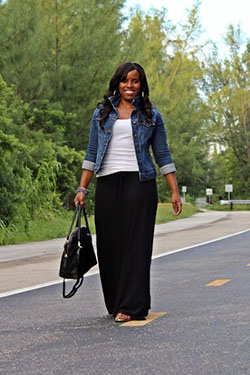 Casual plus size summer outfits: Plus size outfit,  Fashion week,  Denim jacket  