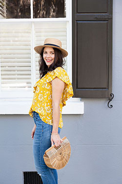 Fashion model, Madewell Inc.: Yellow Outfits Girls  