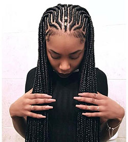 Cornrow hairstyles, African hairstyles, Box braids: Afro-Textured Hair,  Box braids,  African hairstyles,  Layered hair,  Braided Hairstyles,  French braid  