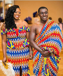 Matching Ankara Outfits For Couples: Kente cloth,  Matching African Outfits  