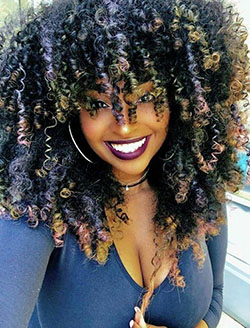 Curly hair ebony beauty: Afro-Textured Hair,  Hairstyle Ideas,  African hairstyles,  Big hair  