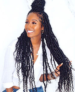 Faux locs crochet braids: Crochet braids,  Box braids,  African hairstyles,  Synthetic dreads,  Locs Crochet  