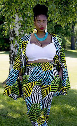 African print jacket plus size: Plus size outfit,  Kente cloth,  Plus Size Ankara  