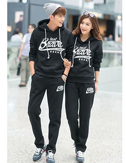 Couple wearing same clothes: Couple Matching Outfit,  Couple costume  