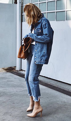 Flight jacket: High Waisted Jeans  