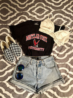 Casual wear, Tube top: Crop top,  Tumblr Outfits  