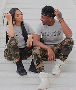 Cutest Matching Outfits For Black Couples: Matching Couple Outfits,  Matching Outfits,  Black Couple,  Black Relationship  