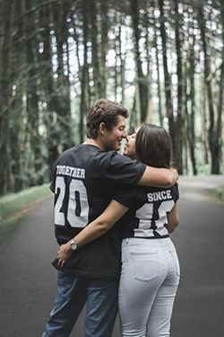 Matched couple t-shirts: Printed T-Shirt  